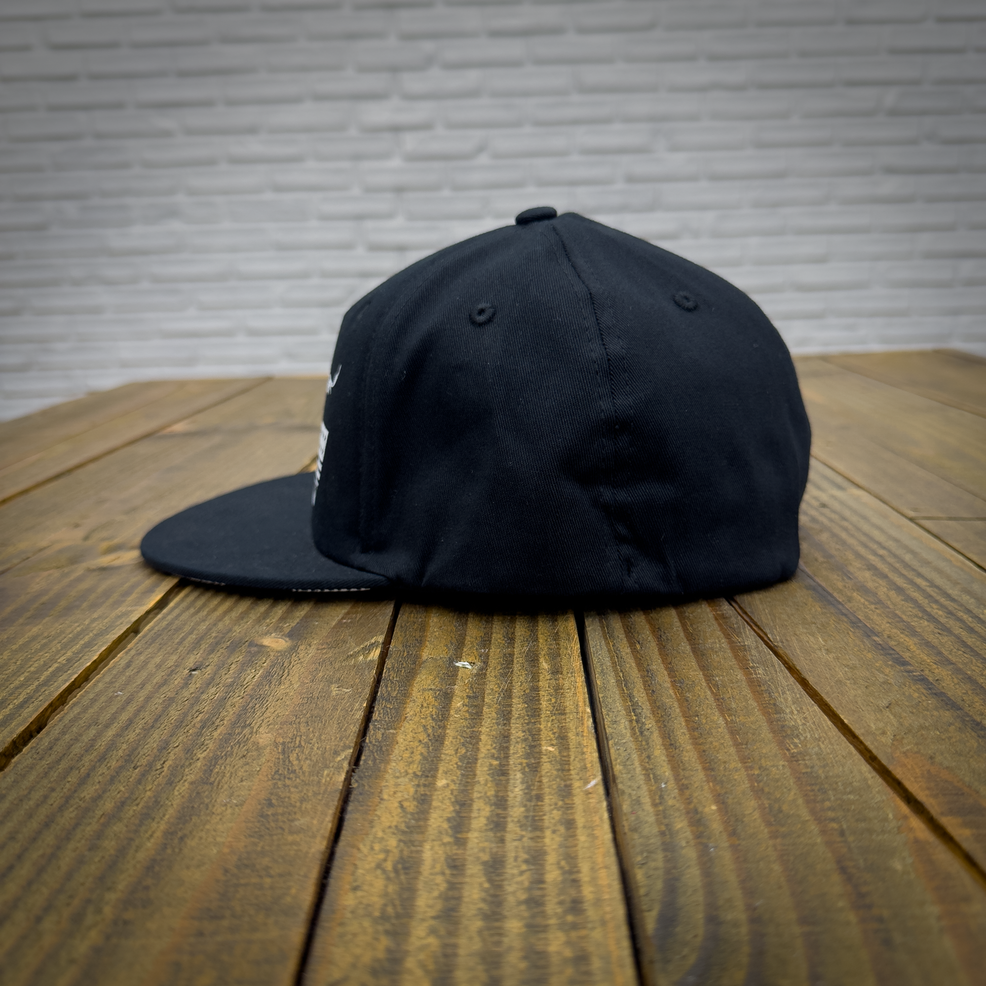 HDSC Black & White Logo Checkered Fitted Hat