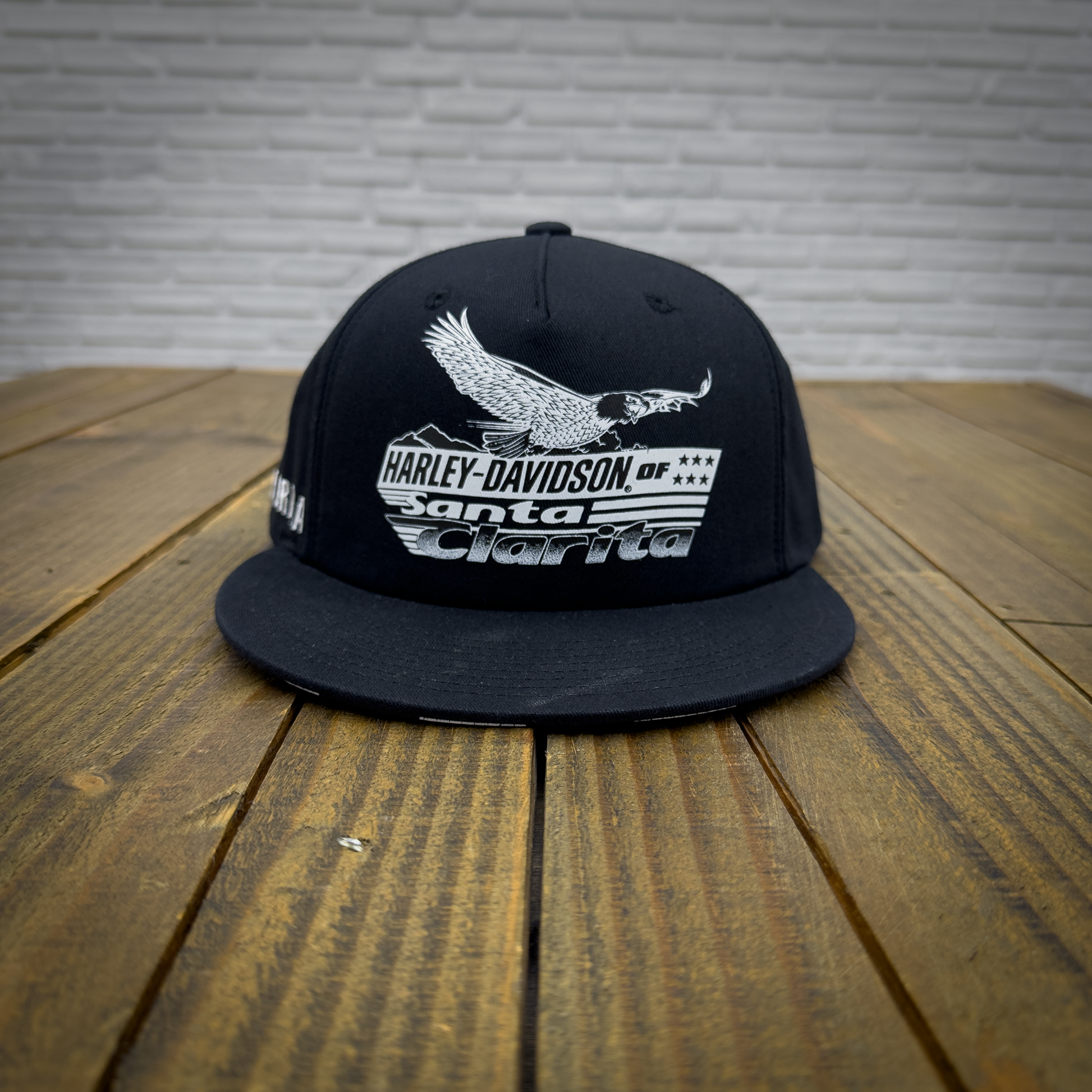 HDSC Black & White Logo Checkered Snapback Hat