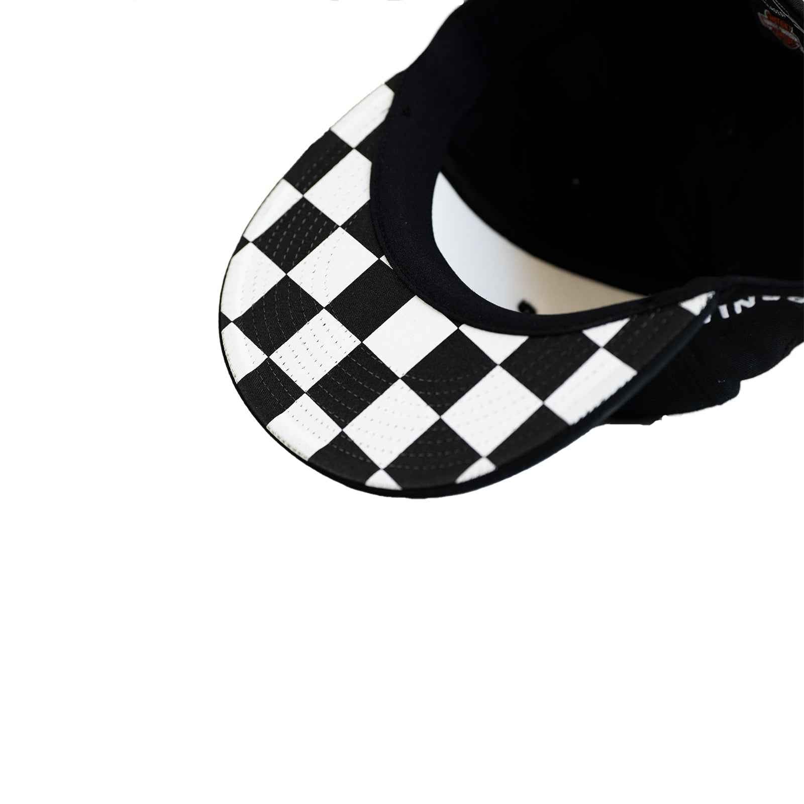 Harley-Davidson® of Santa Clarita Hat Snap Back Black & White Logo Checkered - Harley-Davidson® of Santa Clarita E-commerce Store