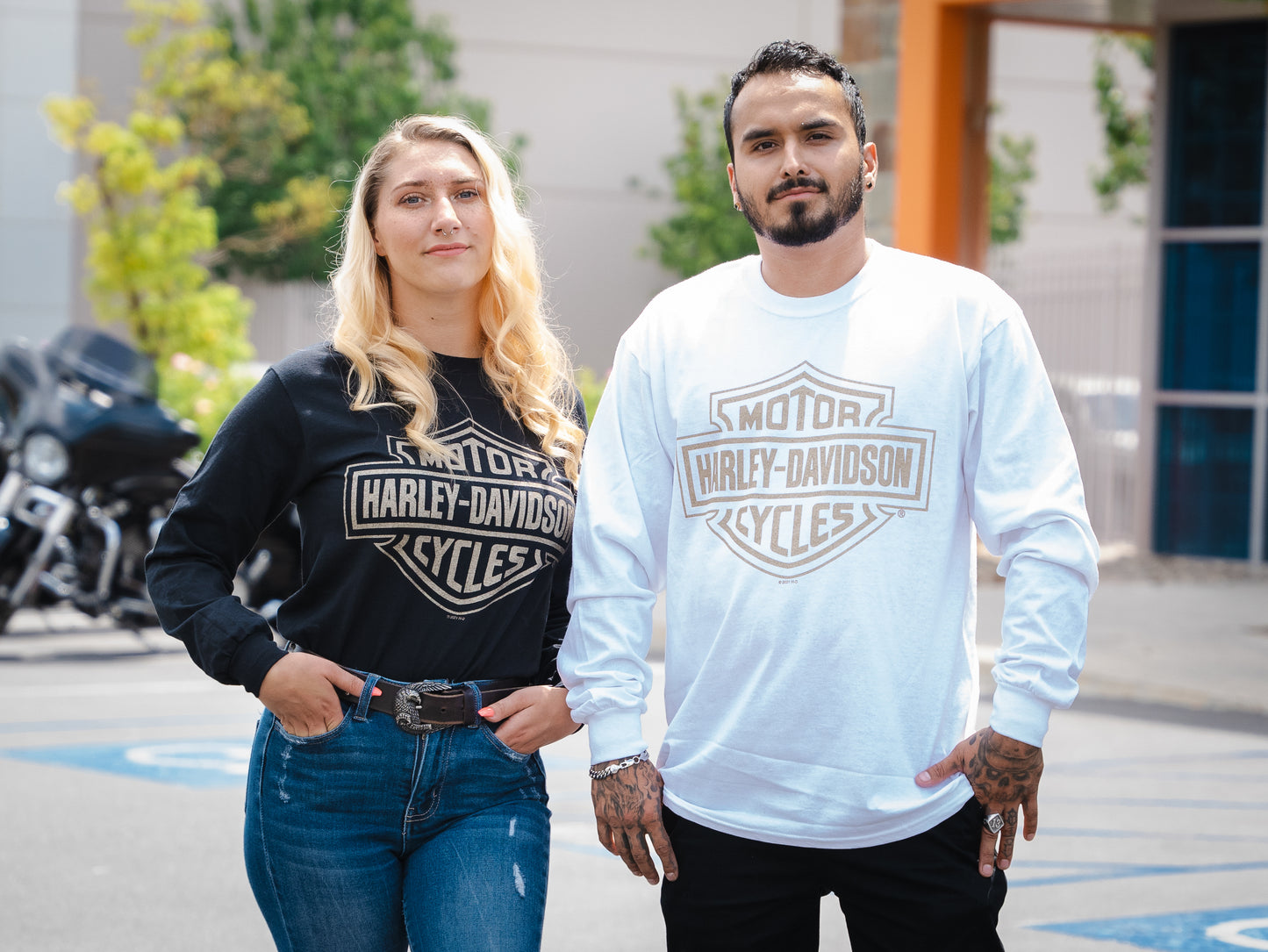 Harley-Davidson® of Santa Clarita Shirt Long Sleeve Gold Racer