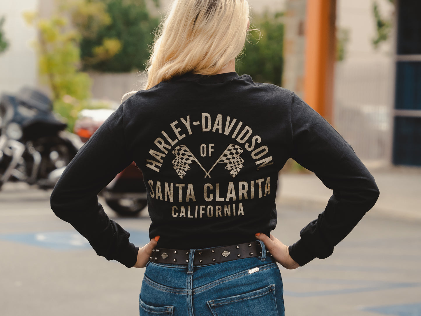 Harley-Davidson® of Santa Clarita Shirt Long Sleeve Gold Racer
