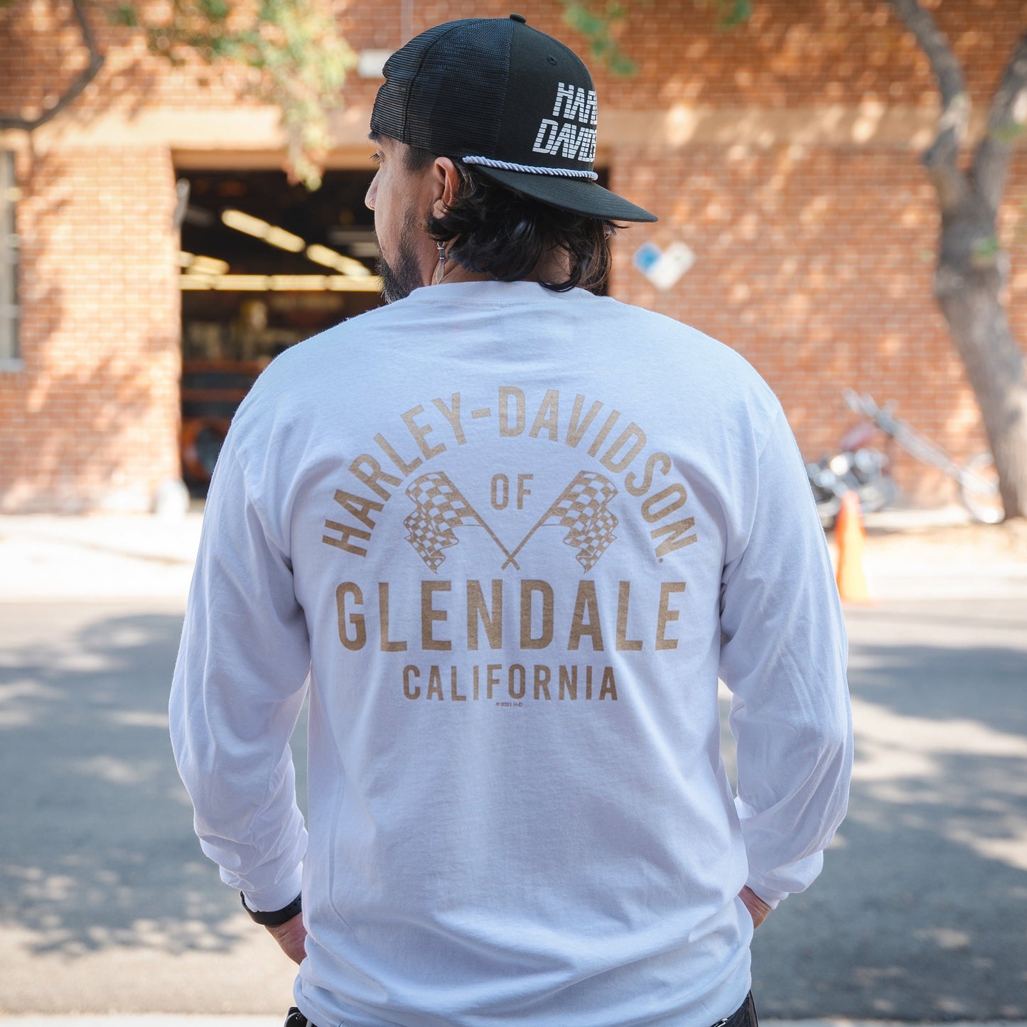 Harley-Davidson® of Glendale Shirt Long Sleeve Gold Racer II