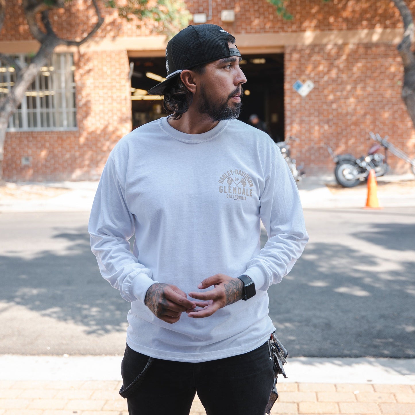 Harley-Davidson® of Glendale Shirt Long Sleeve Gold Racer II