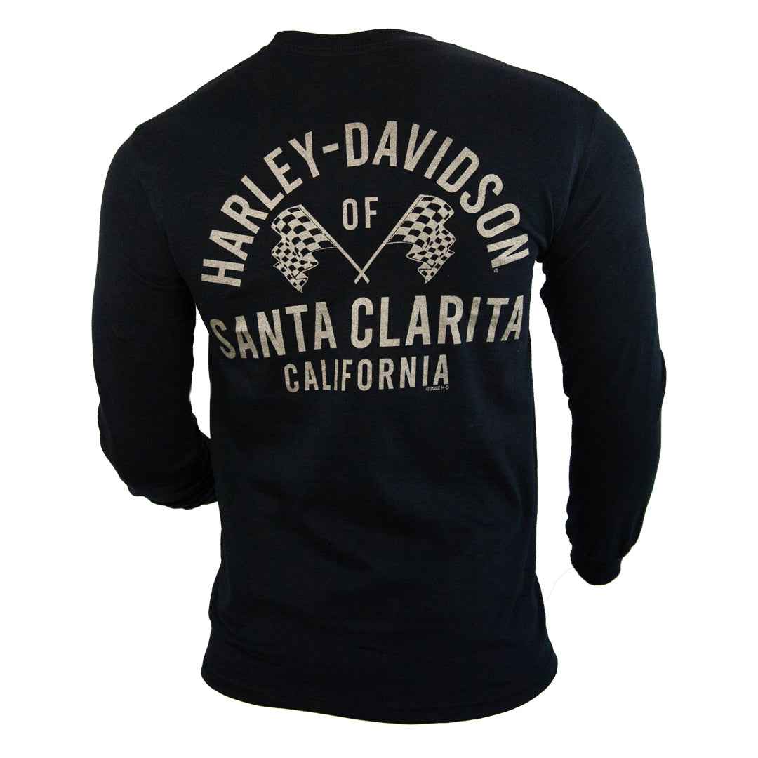 Harley-Davidson® of Santa Clarita Shirt Long Sleeve Gold Racer II - Harley-Davidson® of Santa Clarita E-commerce Store