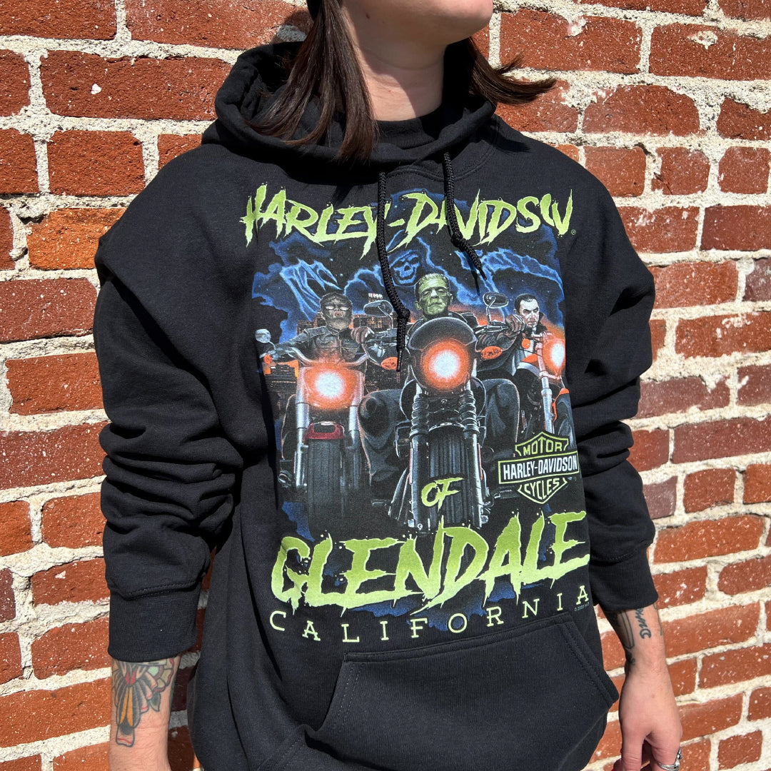 Harley-Davidson® of Glendale Hoodie Pull-Over Fright Night Black