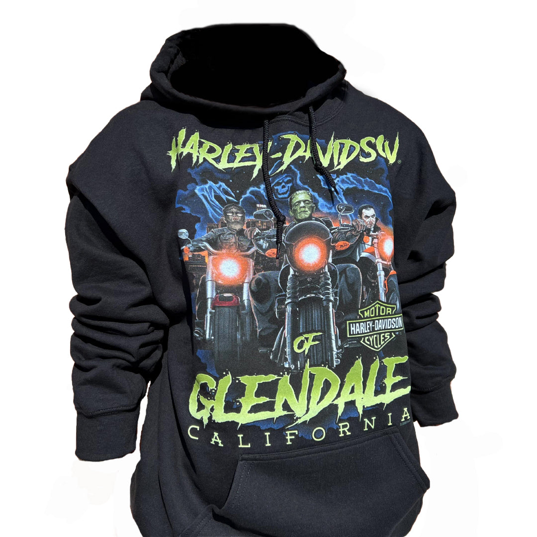 Harley-Davidson® of Glendale Hoodie Pull-Over Fright Night Black