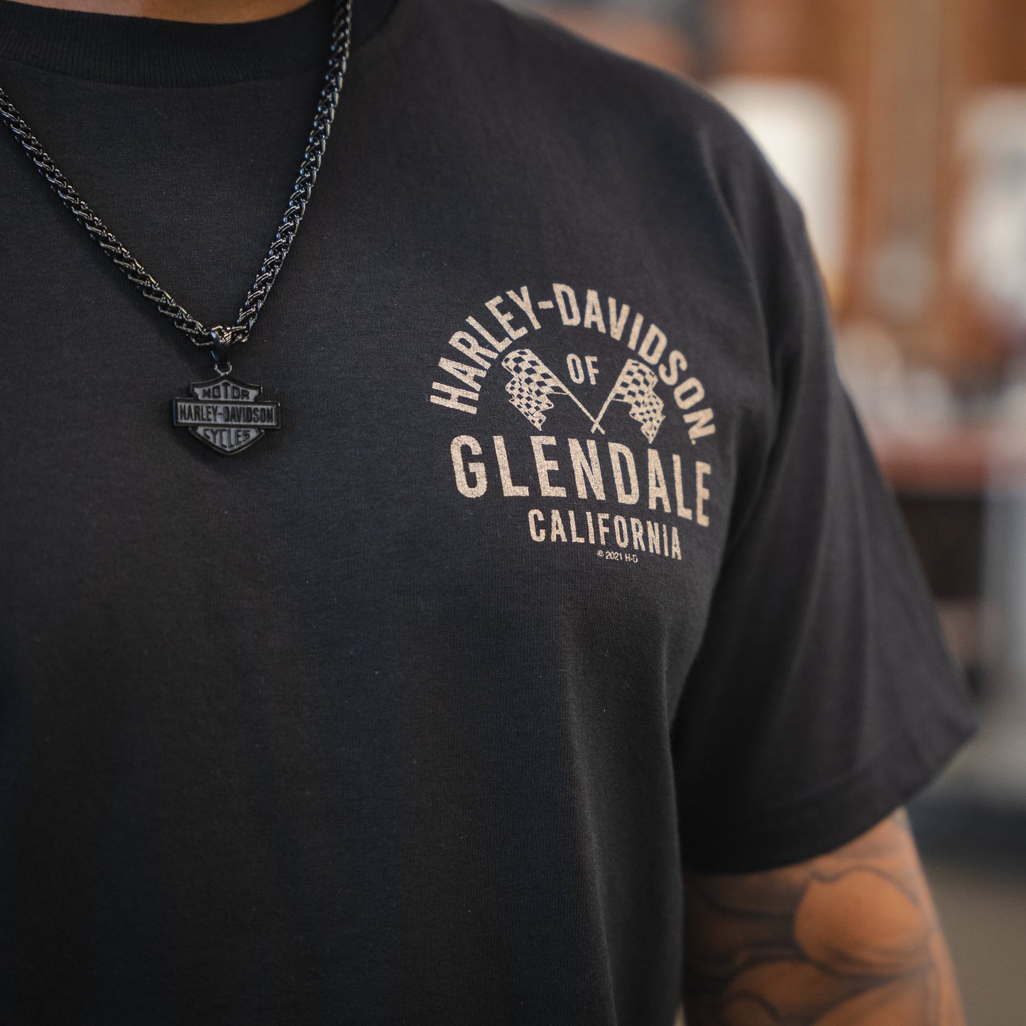 Harley-Davidson® of Glendale Shirt Short Sleeve Gold Racer II