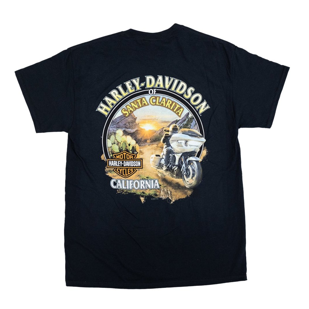 Harley-Davidson® of Santa Clarita Shirt Short Sleeve Desert Rider Pocket Black