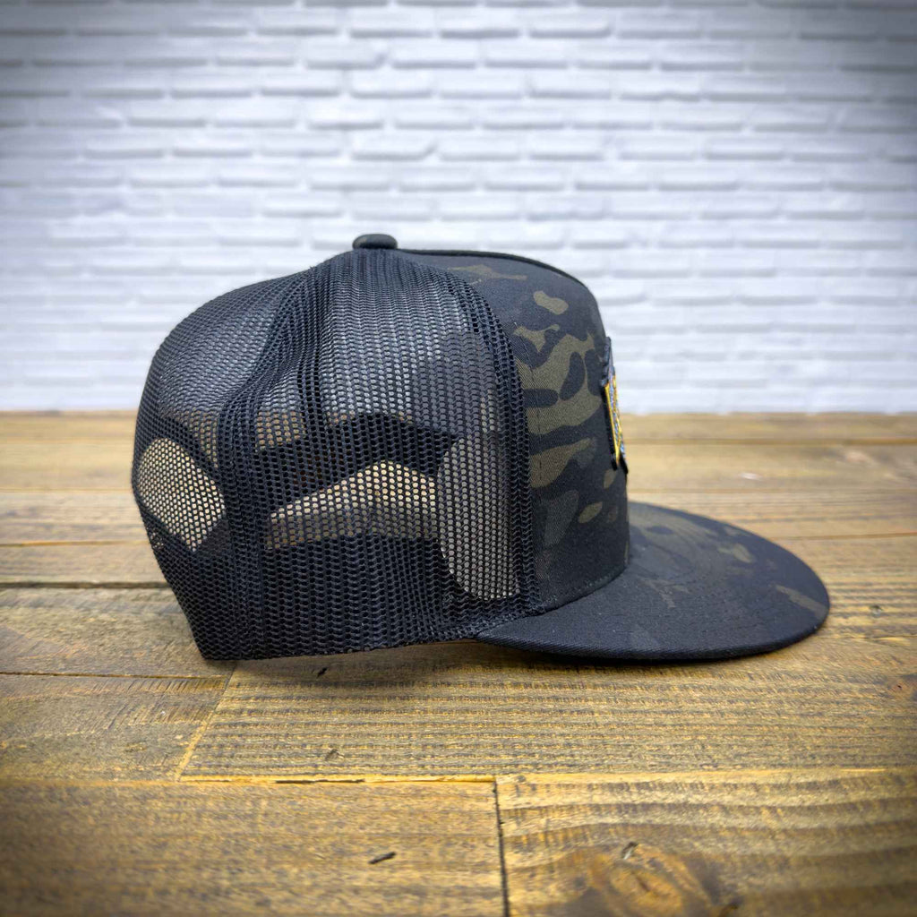 Glendale Harley-Davidson¨ Black Love Ride¨ 34 Camo Trucker Hat Left Side