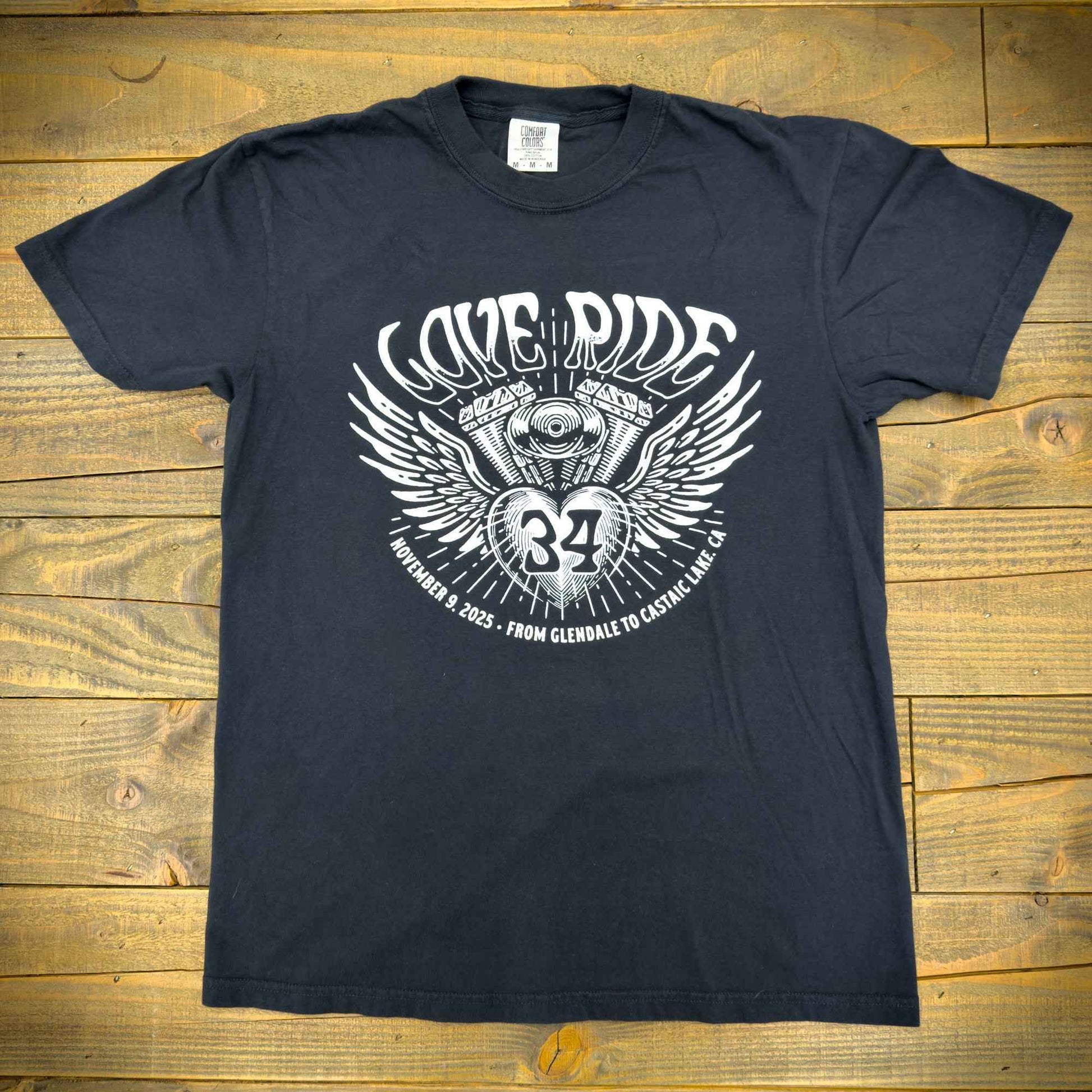 Love Ride® 34 Engine Wings T-Shirt