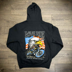 Glendale Harley-Davidson¨ Black Love Ride¨ 34 USA Flag & Eagle Pullover Hoodie Back