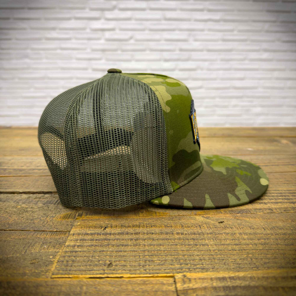Glendale Harley-Davidson¨ Dark Green Love Ride¨ 34 Camo Trucker Hat Left Side