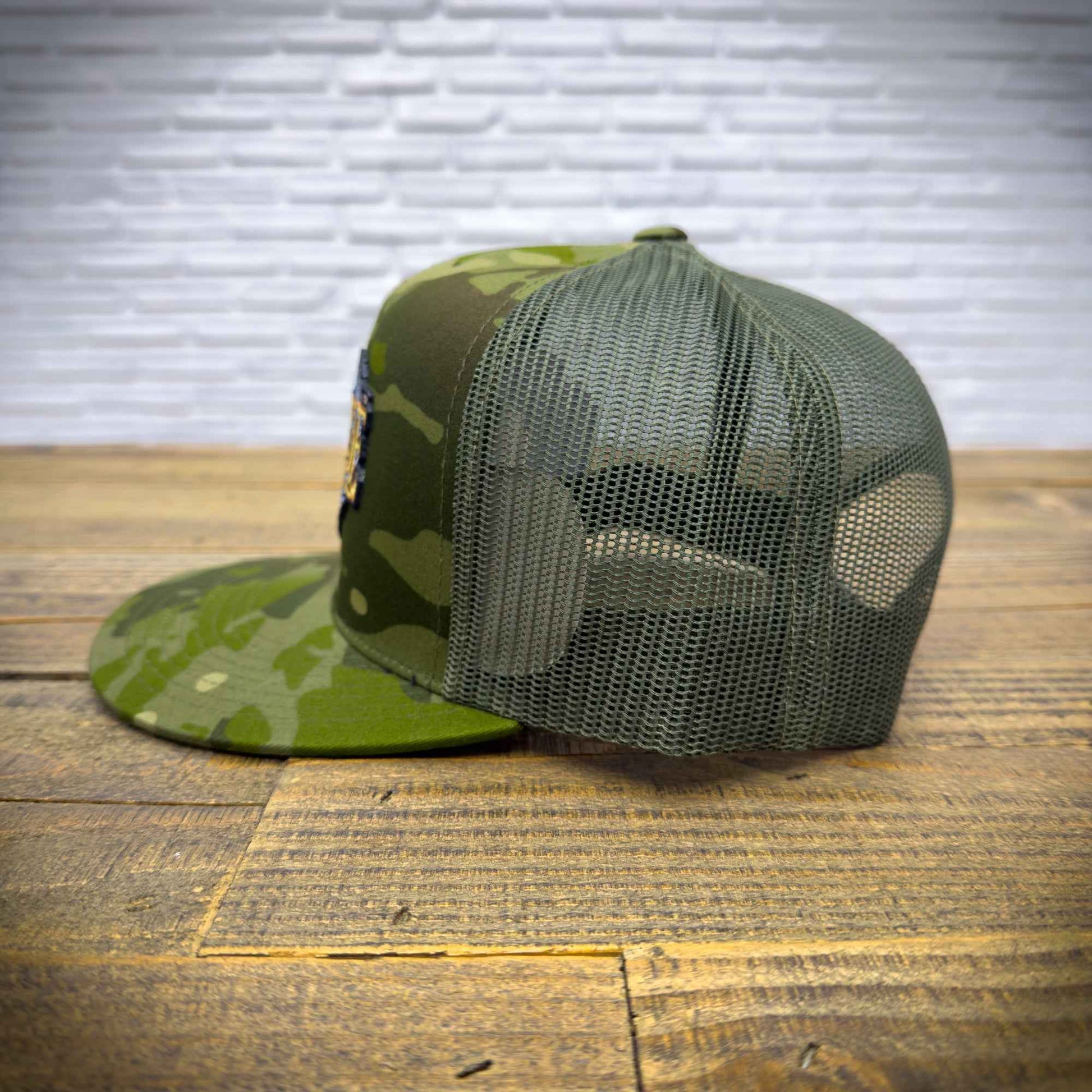 Glendale Harley-Davidson¨ Dark Green Love Ride¨ 34 Camo Trucker Hat Right Side