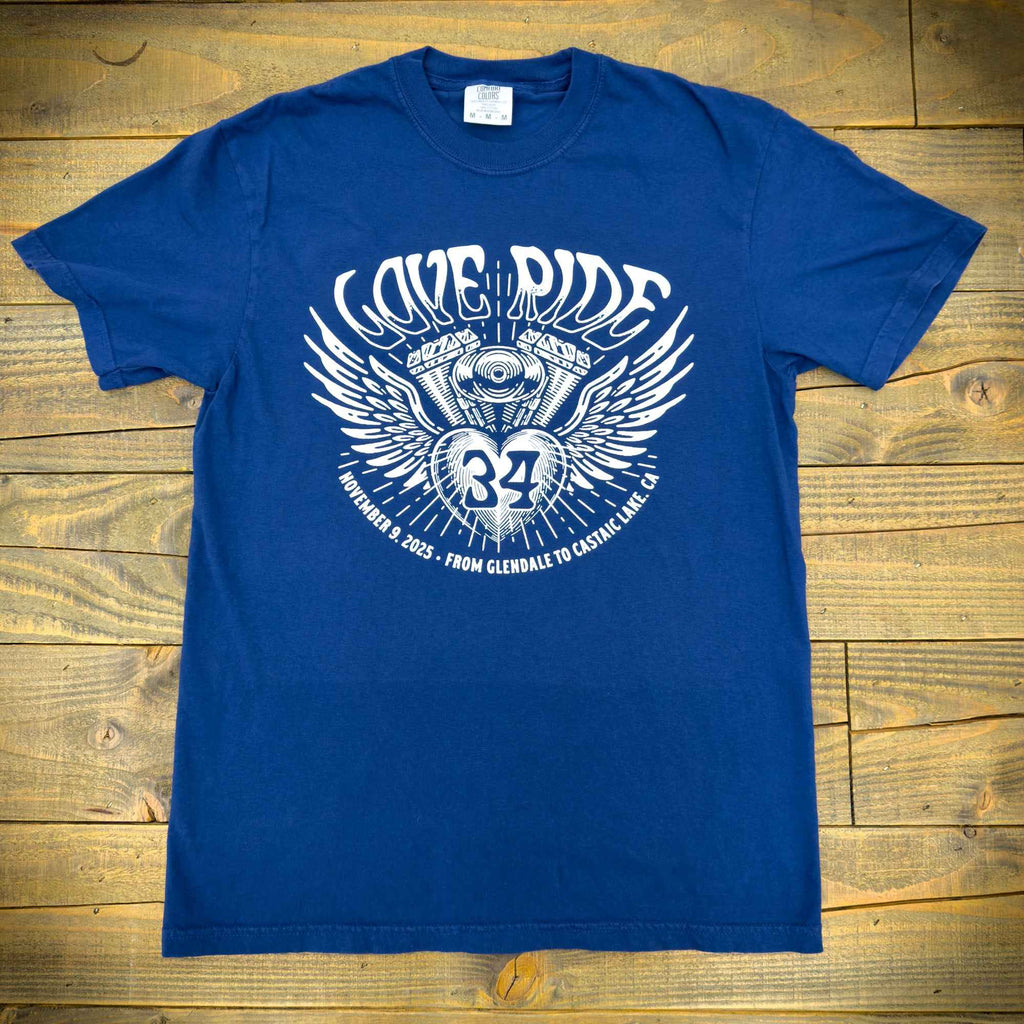 Glendale Harley-Davidson¨ Love Ride¨ 34 Engine Wings T-Shirt Front