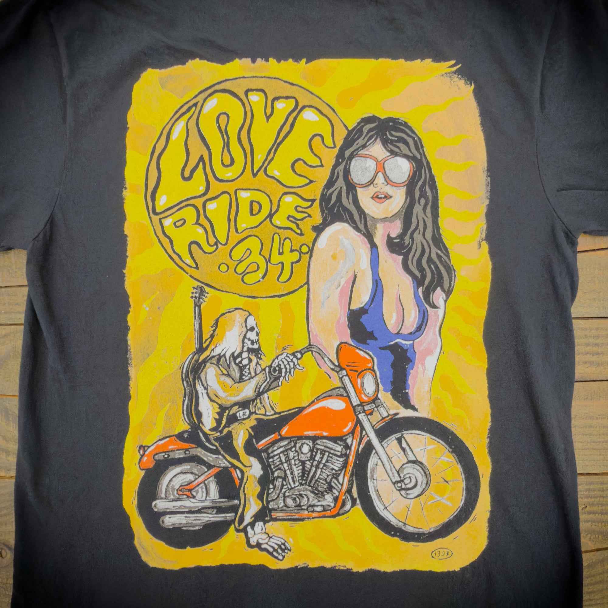 Glendale Harley-Davidson¨ Love Ride¨ 34 Poster T-Shirt Back Design