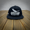 Black & White Logo Checkered Fitted Hat
