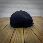 Black & White Logo Checkered Fitted Hat