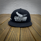 Black & White Logo Checkered Snapback