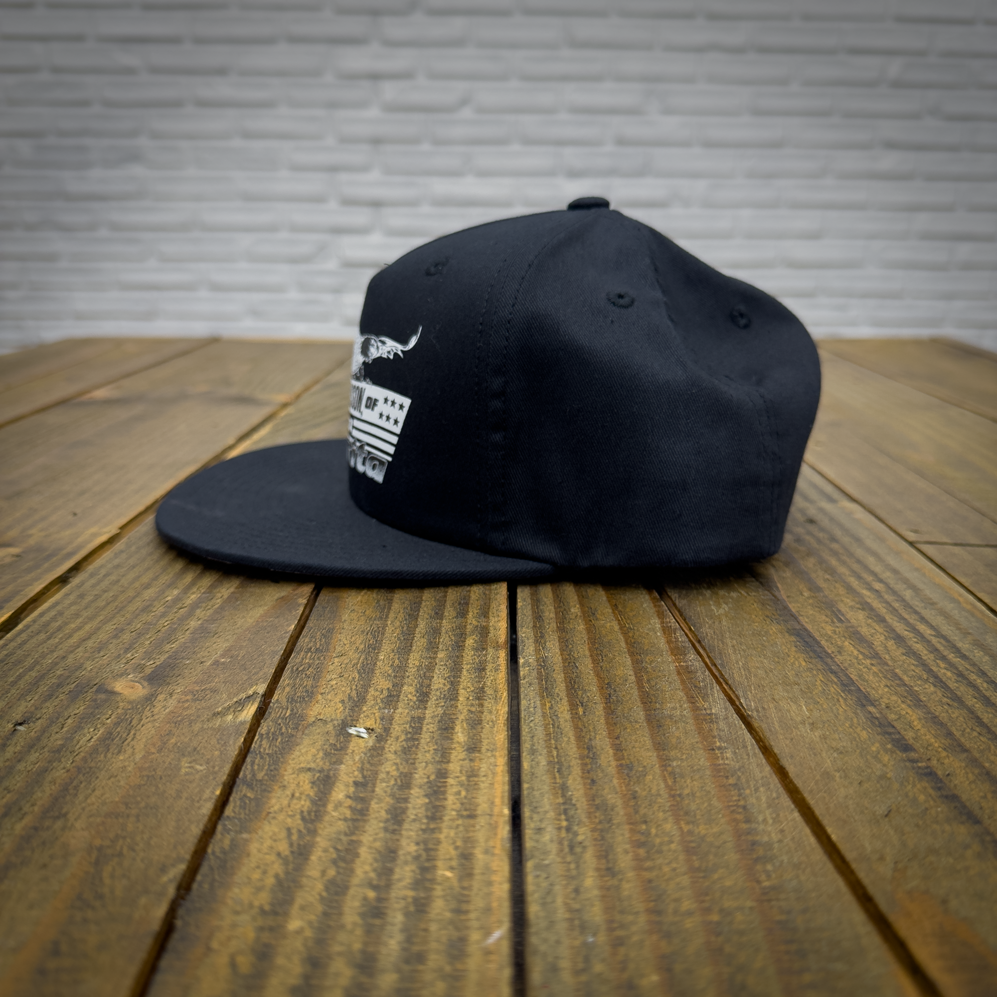 Black & White Logo Checkered Snapback