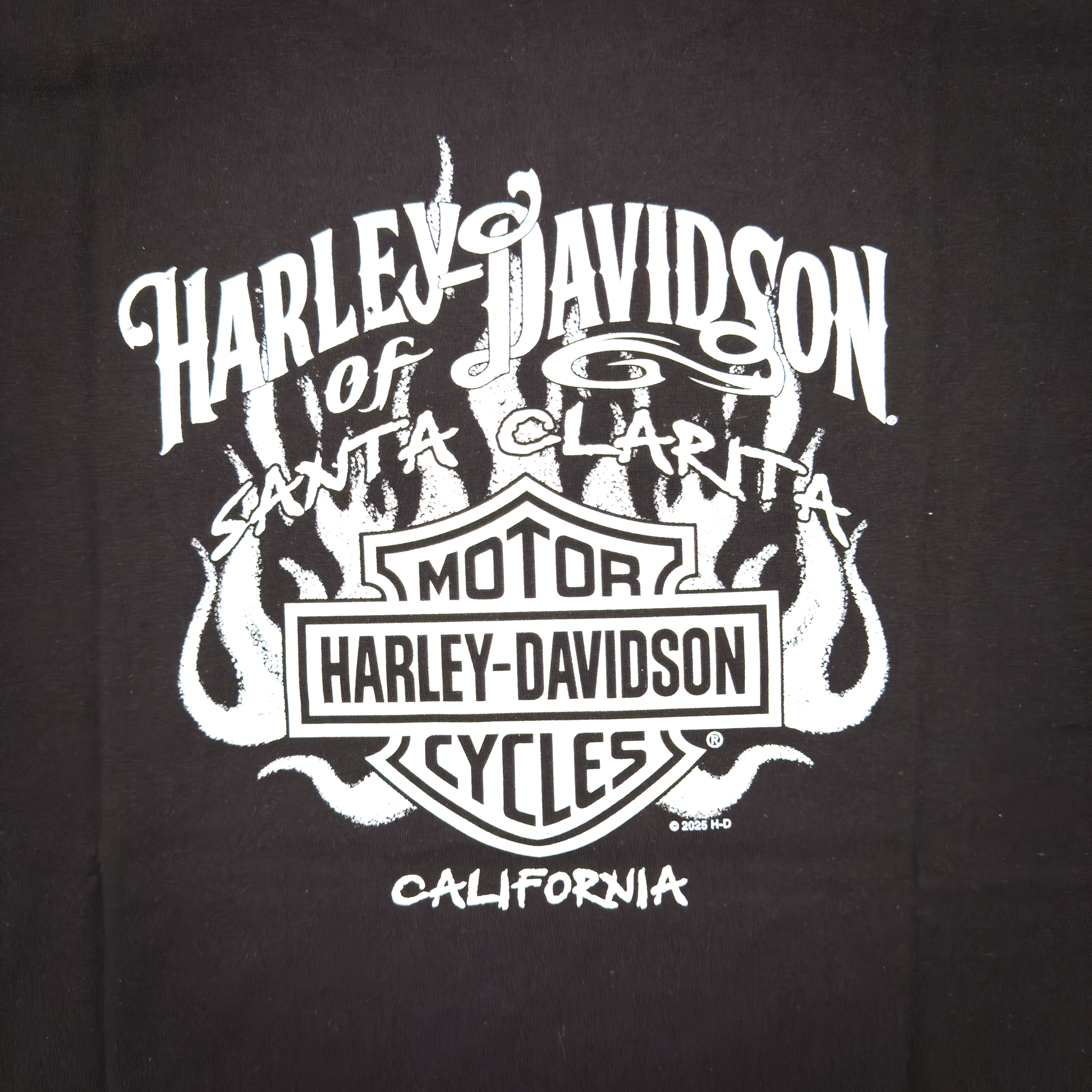 Santa Clarita Harley-Davidson® Black Bold Legend Eagle T-Shirt Back Design