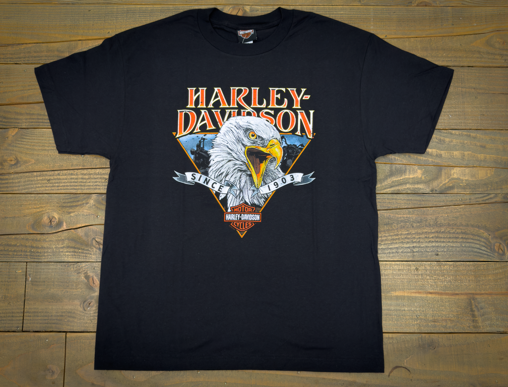 Santa Clarita Harley-Davidson® Black Bold Legend Eagle T-Shirt Front