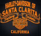 Santa Clarita Harley-Davidson® Black HD Rumble T-Shirt Back Design