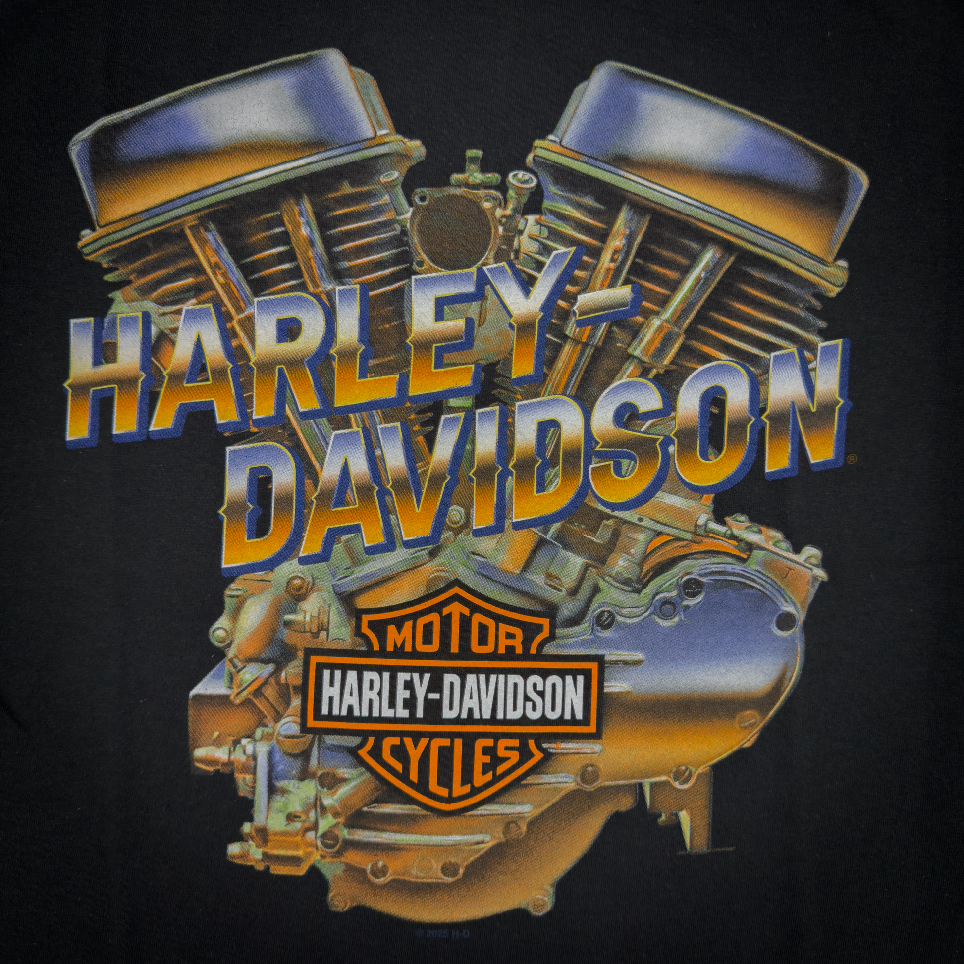 Santa Clarita Harley-Davidson® Black HD Rumble T-Shirt Front Design