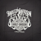Santa Clarita Harley-Davidson® Black Heat Of The Night T-Shirt Back Design