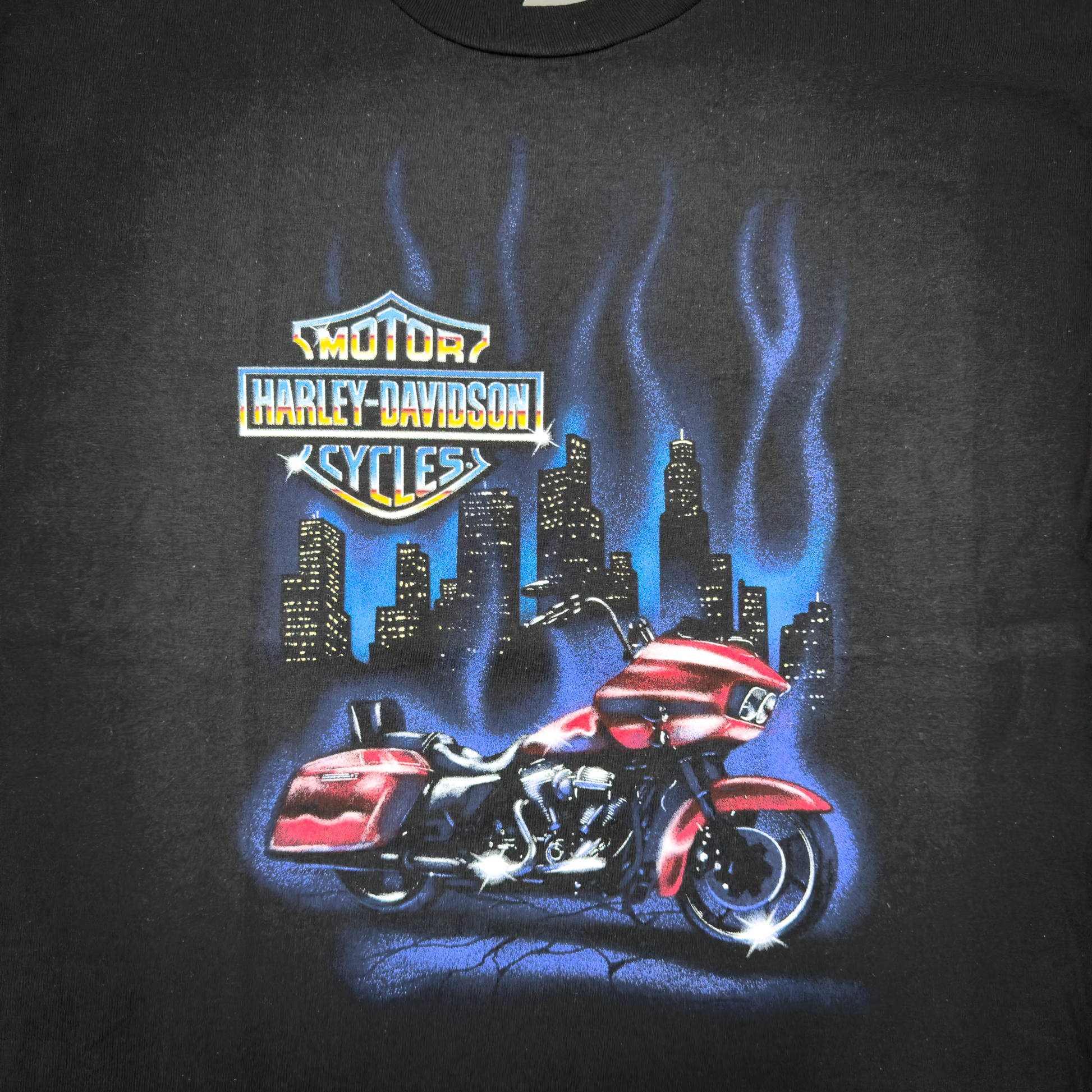Santa Clarita Harley-Davidson® Black Heat Of The Night T-Shirt Front Design