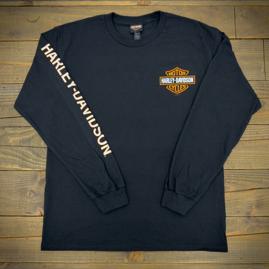 Santa Clarita Harley-Davidson® Black RP1000 Long Sleeve T-Shirt Front