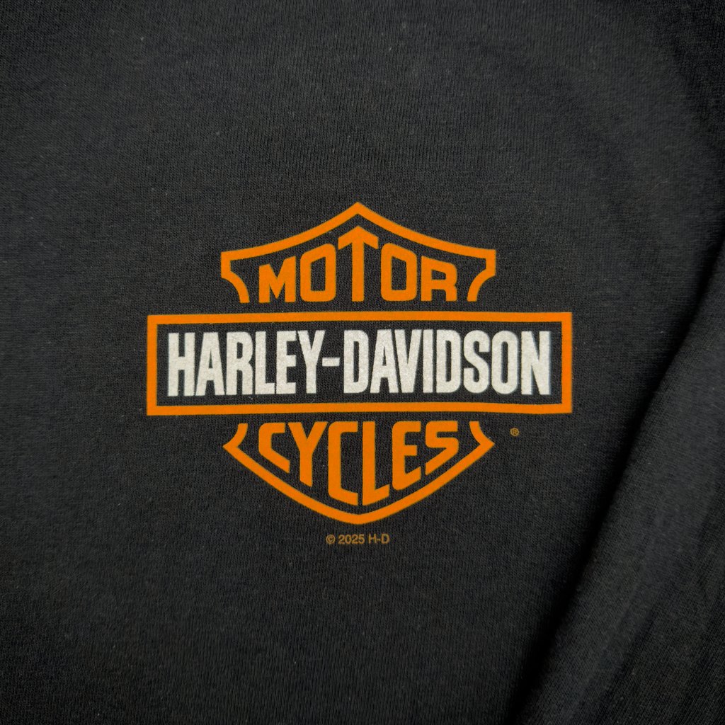 Santa Clarita Harley-Davidson® Black RP1000 Long Sleeve T-Shirt Front Design