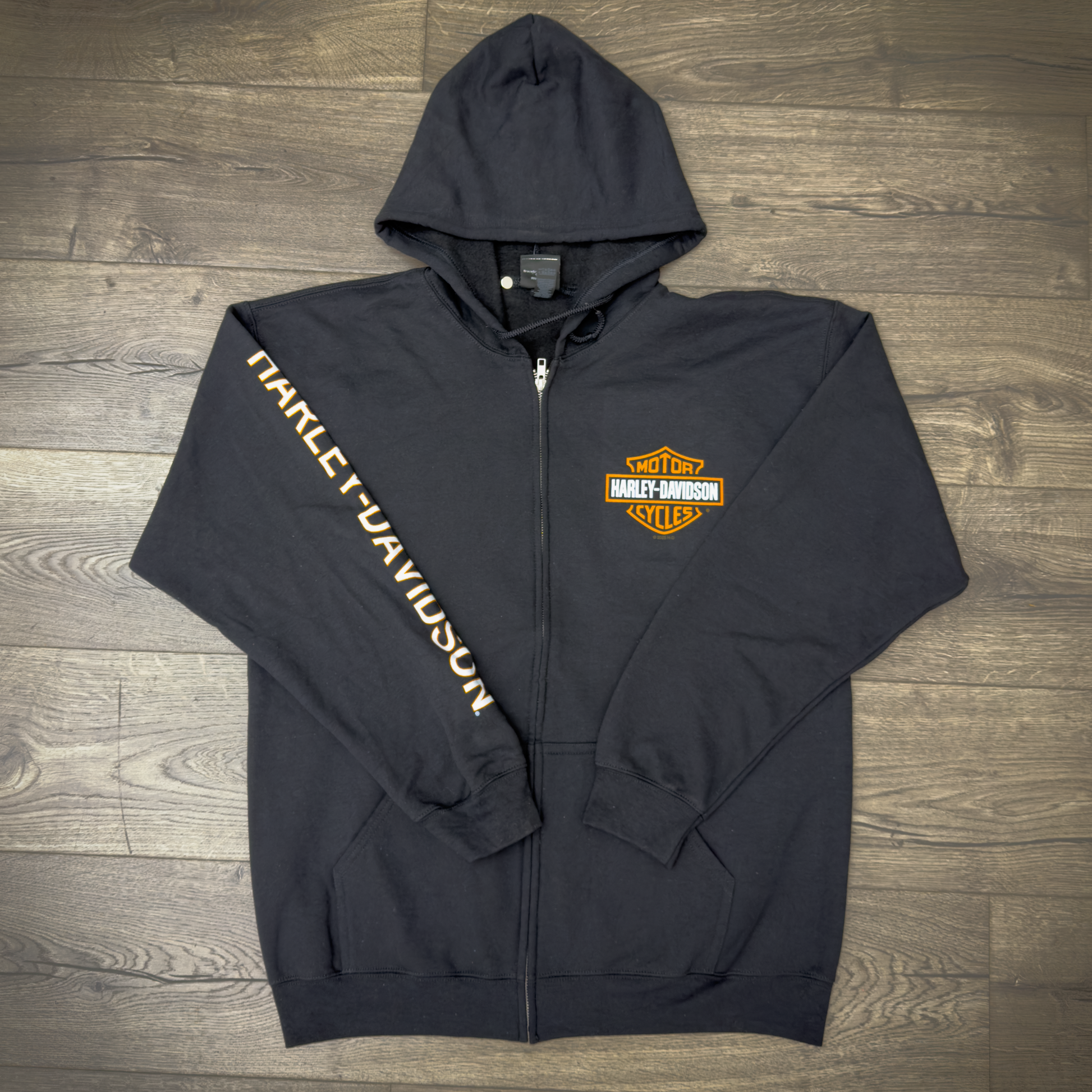 Santa Clarita Harley-Davidson® Black RP1000 Zip-Up Hoodie Front