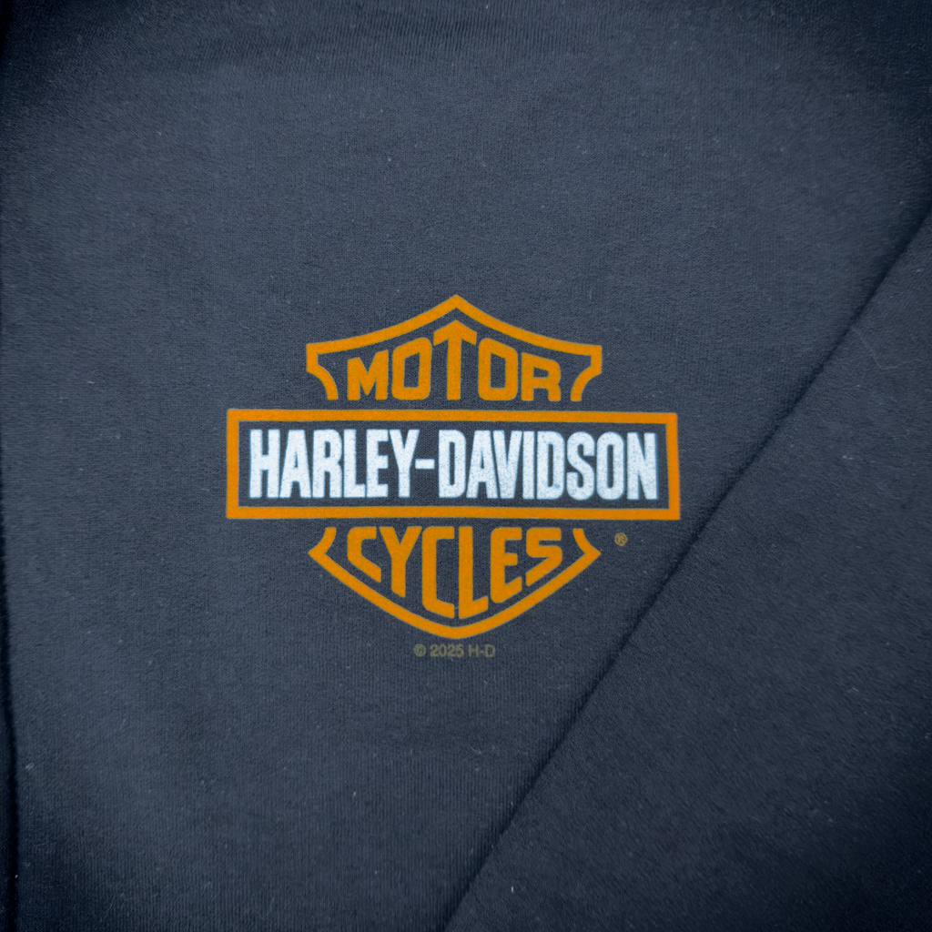 Santa Clarita Harley-Davidson® Black RP1000 Zip-Up Hoodie Front Design