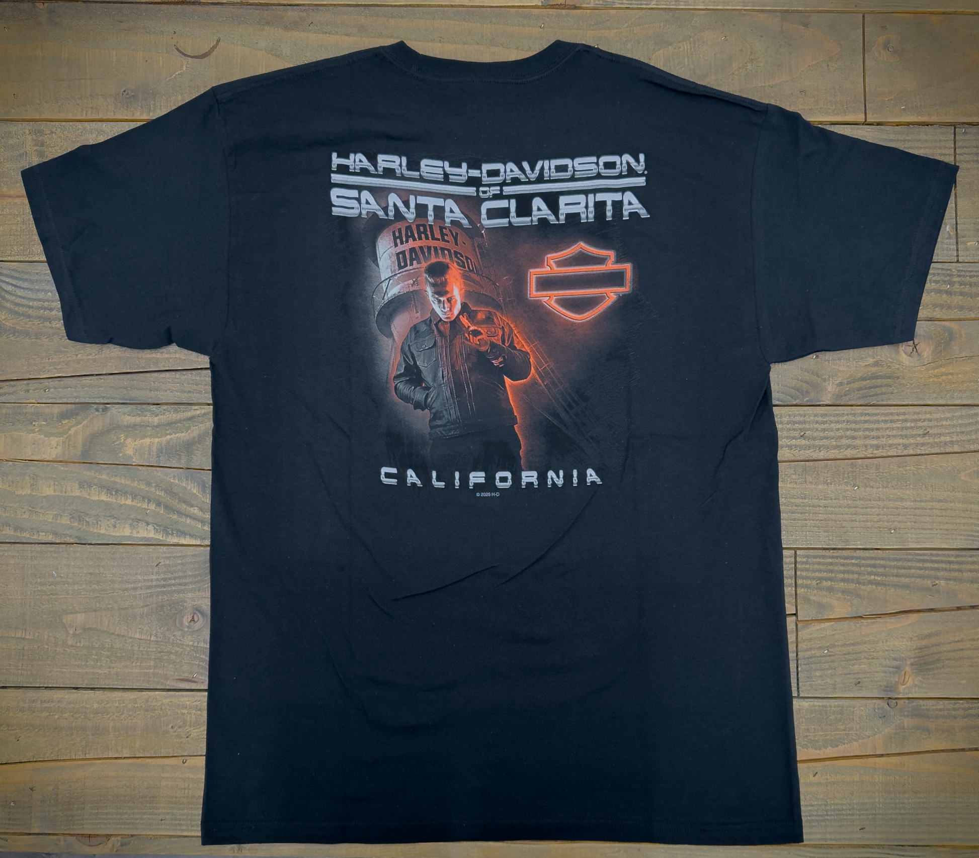 Santa Clarita Harley-Davidson® Black Robert Patrick RP1000 T-Shirt Back