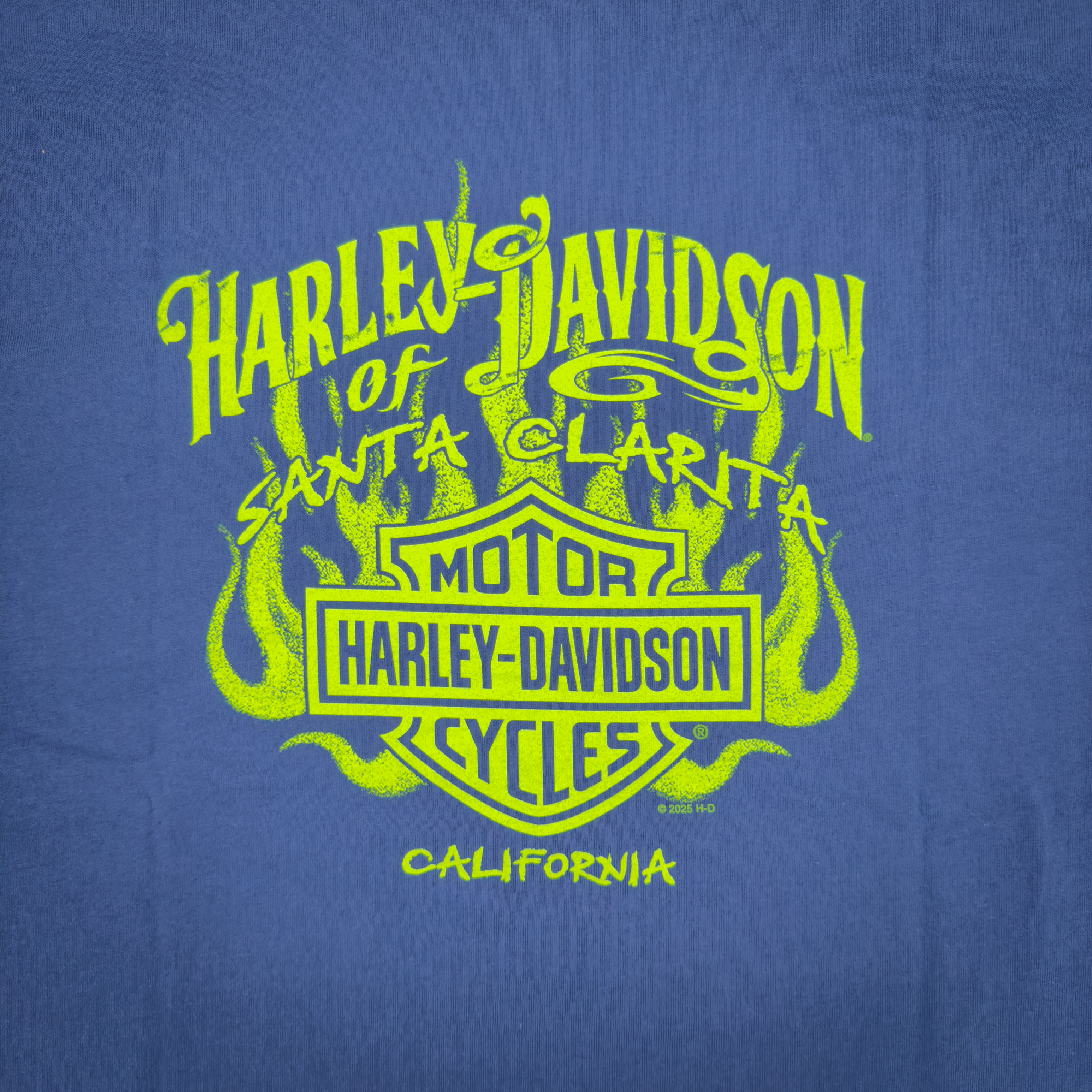 Santa Clarita Harley-Davidson® Midnight Blue Label Plug Pocket T-Shirt Back Design