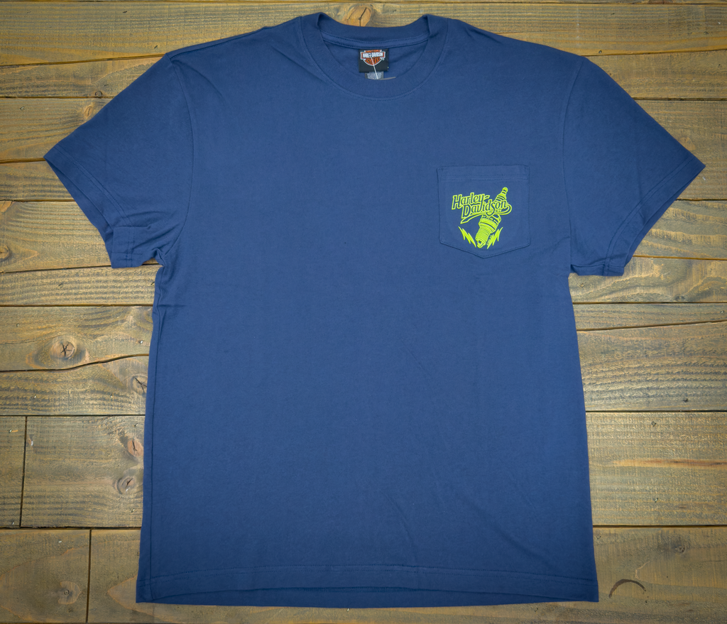 Santa Clarita Harley-Davidson® Midnight Blue Label Plug Pocket T-Shirt Front