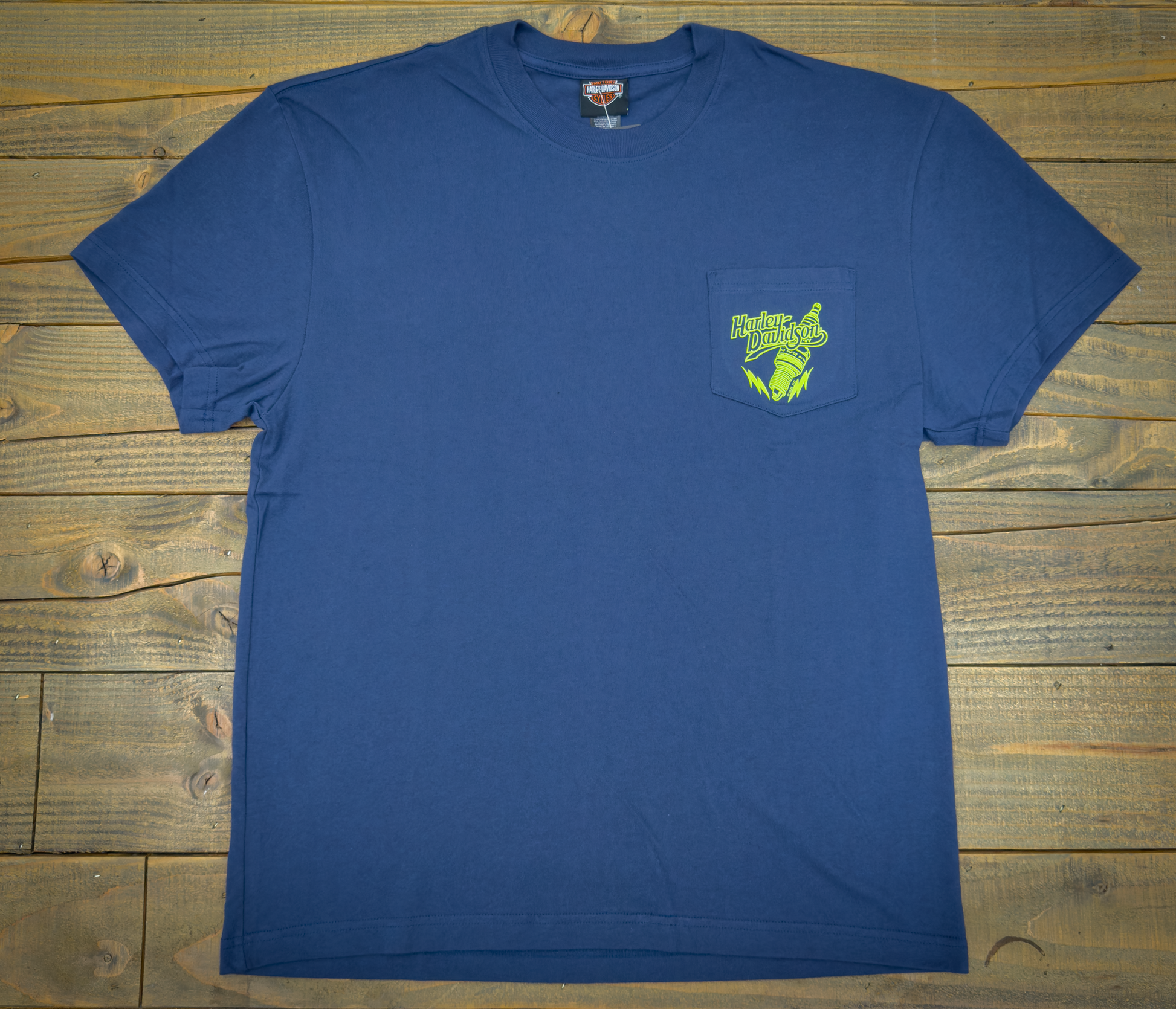 Santa Clarita Harley-Davidson® Midnight Blue Label Plug Pocket T-Shirt Front