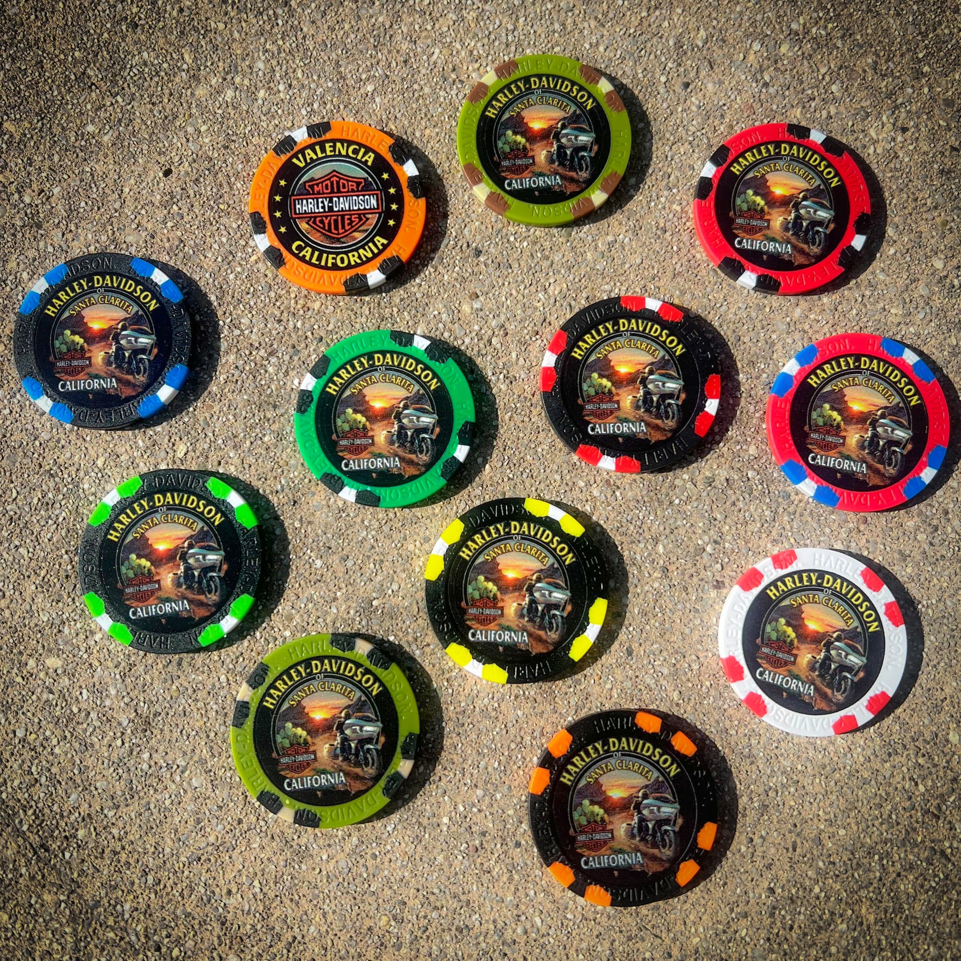 Santa Clarita Harley-Davidson® Poker Chip 12 Pack Bundle