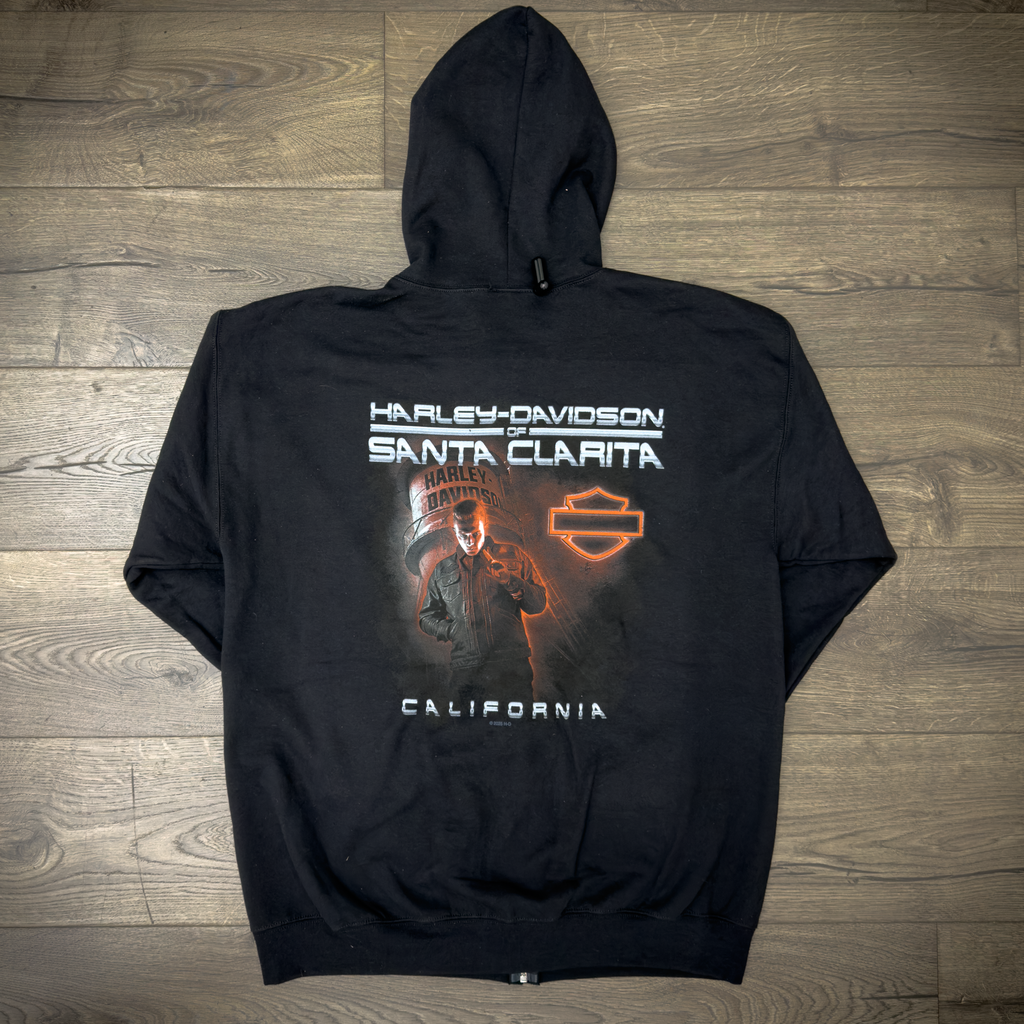Santa Clarita Harley-Davidson® Black RP1000 Zip-Up Hoodie Back