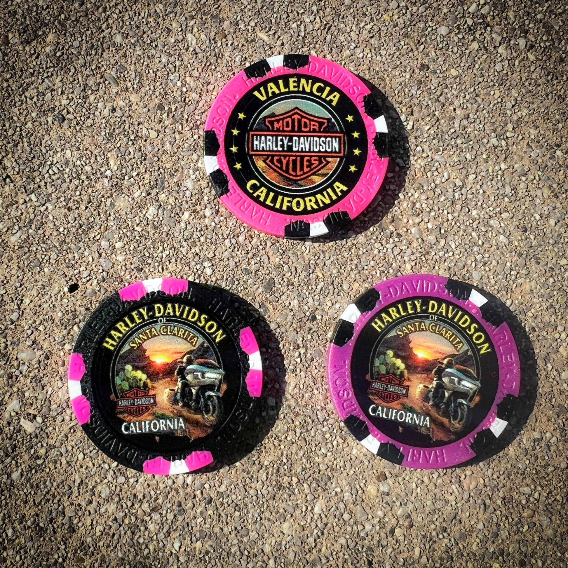 Santa Clarita Harley-Davidson® Random Color Poker Chip 3