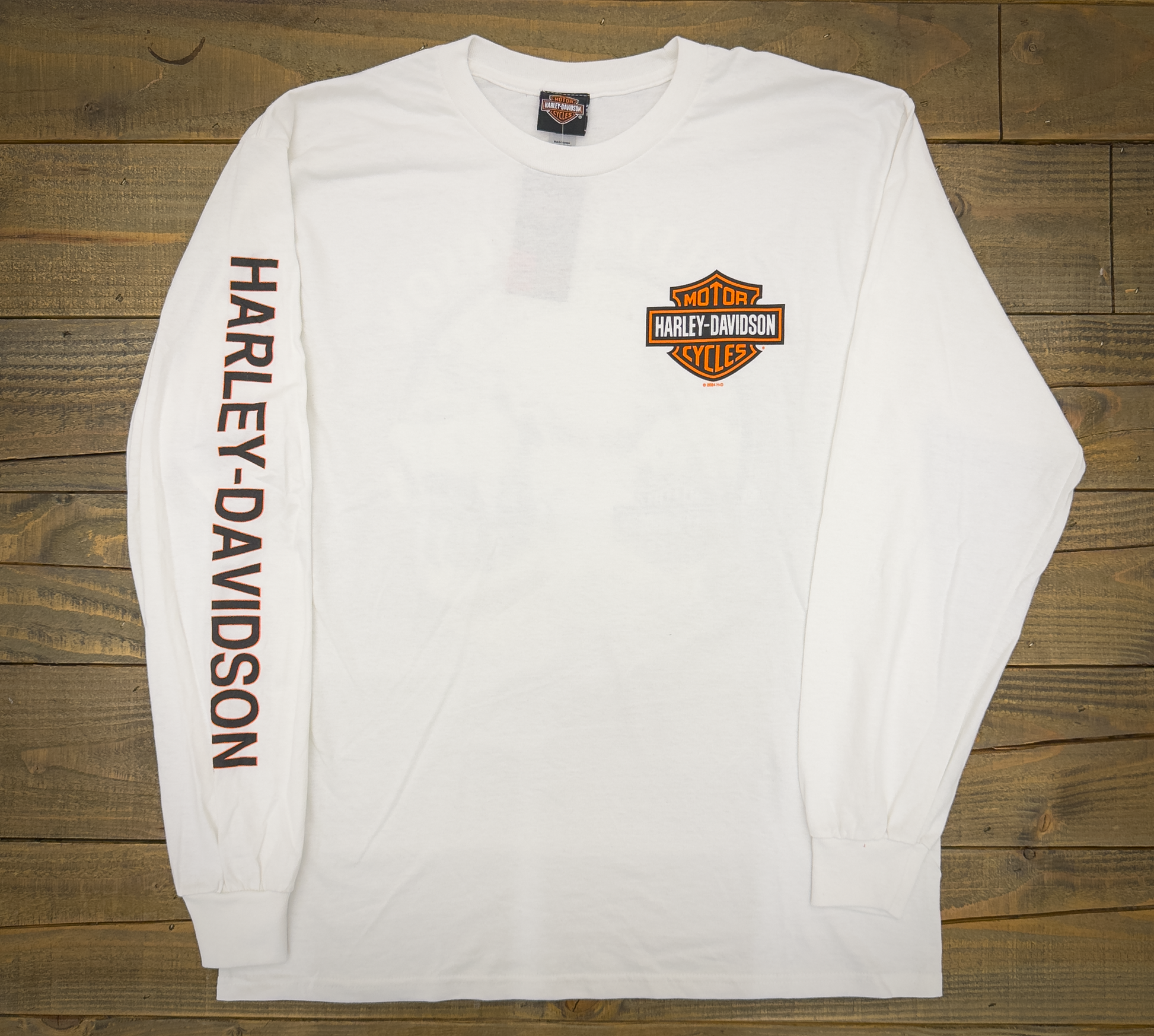 Santa Clarita Harley-Davidson® White Desert Rider Long Sleeve T-Shirt Front
