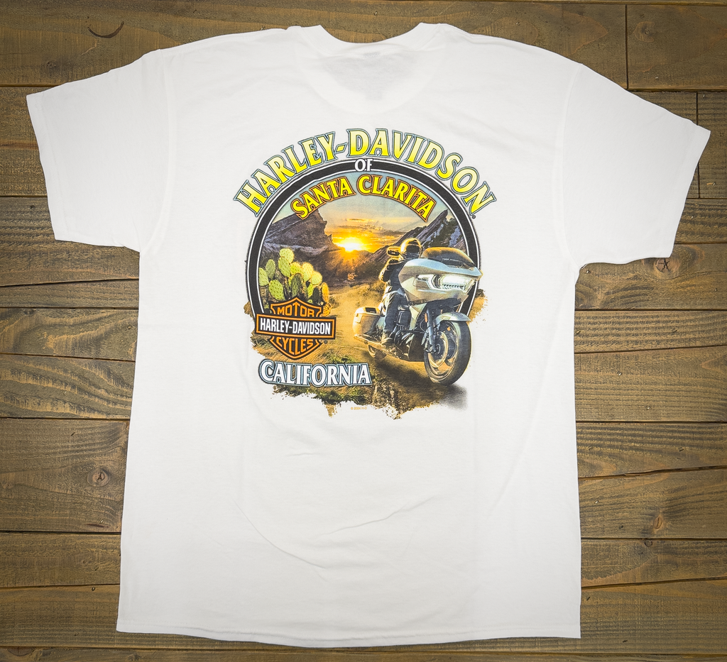 Santa Clarita Harley-Davidson® White Desert Rider T-Shirt Back
