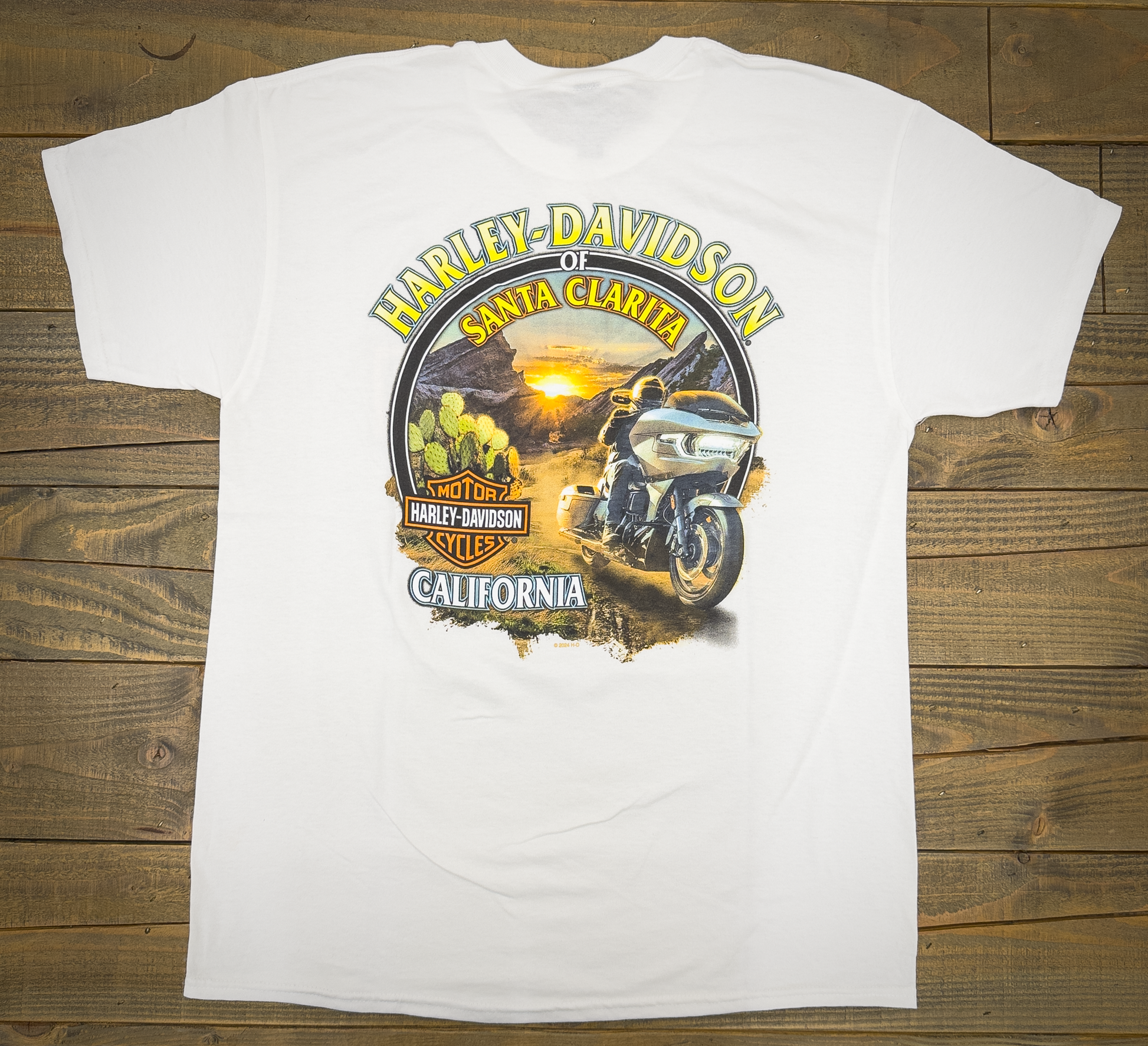 Santa Clarita Harley-Davidson® White Desert Rider T-Shirt Back