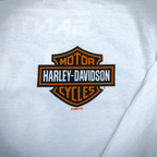 Santa Clarita Harley-Davidson® White RP1000 Long Sleeve T-Shirt Front Design