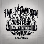 Santa Clarita Harley-Davidson® White Rad Racer T-Shirt Back Design