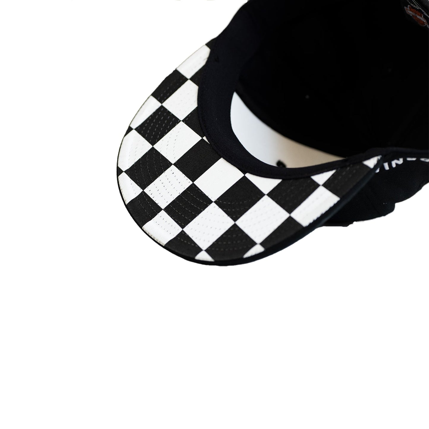 Harley-Davidson® of Santa Clarita Hat Fitted Black & White Logo Checkered S/M