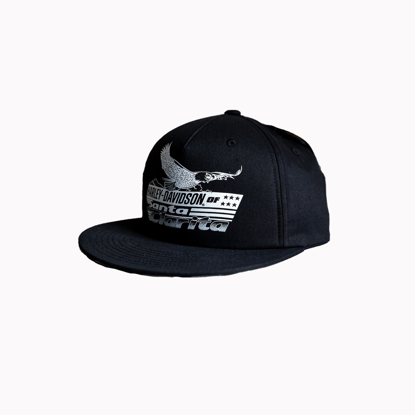Harley-Davidson® of Santa Clarita Hat Fitted Black & White Logo Checkered M/L