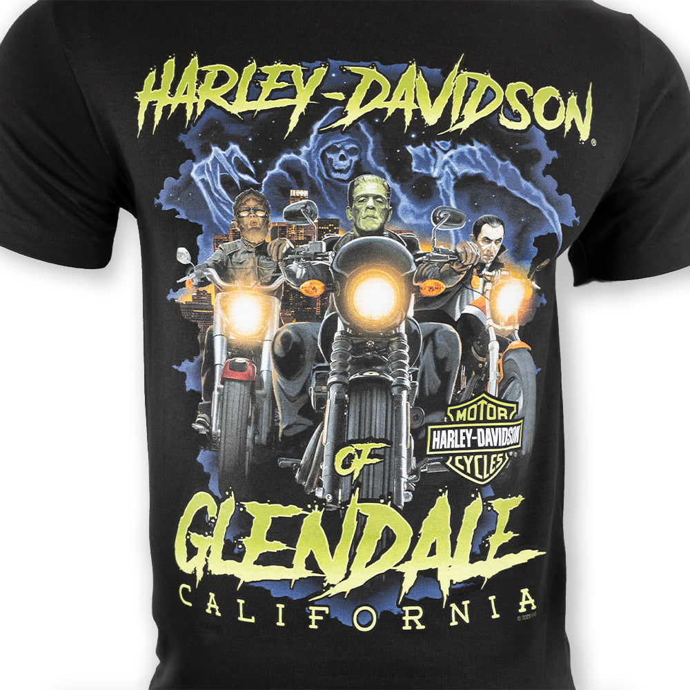 Harley-Davidson® of Glendale Shirt Short Sleeve Hollywood Fright Nights Black