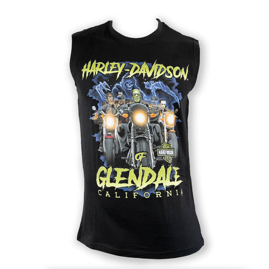 Harley-Davidson® of Glendale Shirt Sleeveless Hollywood Fright Nights Black