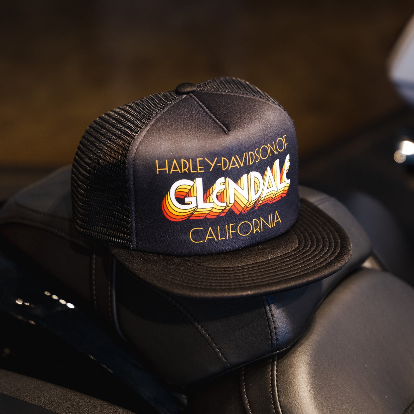 Harley-Davidson® of Glendale Hat Graphic Trucker Vintage Embers